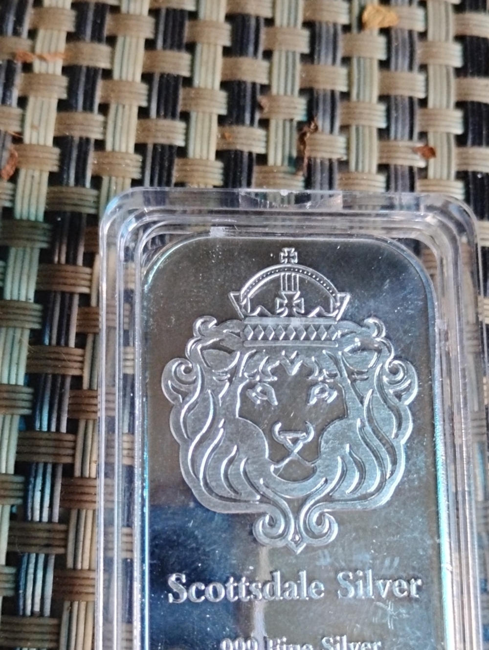 Scottsdale Silver 1oz Fine Brilliant Plated Silver Bar with Mixed Charms&Mini B - Picture 3 of 4